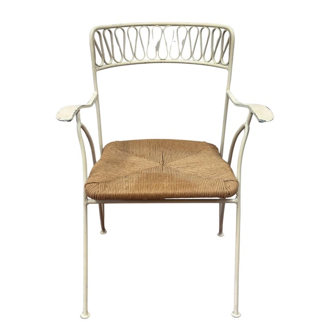 1950s Maurizio Tempestini for Salterini “Ribbon Back” Dining Chairs in Vintage Butter Yellow Finish, Unmarked - Set of Eight For Sale In Charleston - Image 6 of 11