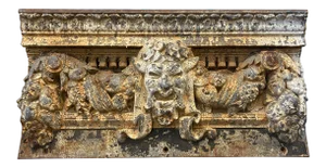 Antique Iron French Architectural Frieze From Historic Vanderbilt Hotel in New York