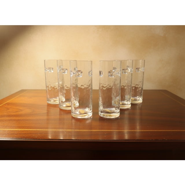 Glass Murano Glass Cocktail Glasses attributed to Toni Zuccheri for VeArt, 1970s, Set of 6 For Sale - Image 7 of 7