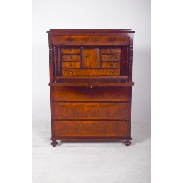 Antique Abattant Cabinet with Large Drawers, 1890s For Sale - Image 6 of 18