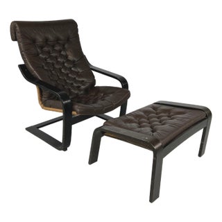 Armchair and Ottoman Poem by Noboru Nakamura For Sale