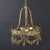 1930s Antique Louis XIV Style Floral Drape Gilt Bronze Chandelier C1930 For Sale - Image 5 of 9