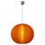 French Pendant Light in Textured Orange Acrylic Glass, 1970 For Sale - Image 9 of 9