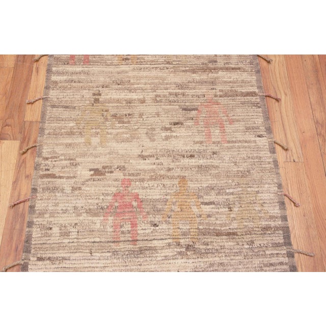 Textile Nazmiyal Collection Tribal Ghotsy People Runner Rug For Sale - Image 7 of 7