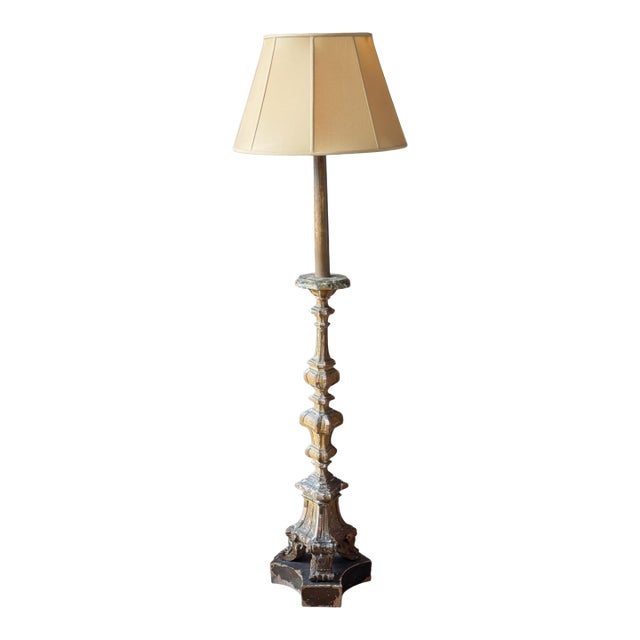 19th Century Italian Carved Floor Lamp For Sale