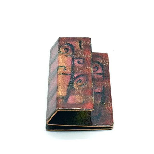 Handle in enameled copper by Paolo de Poli, 1950s.Decorated also on the back. I have official proof of authenticity such...