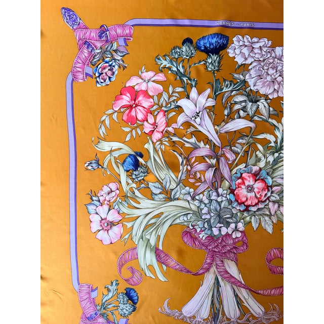 Hermès Regina 1988 Silk Scarf Designed by Menchari Leila For Sale - Image 11 of 12