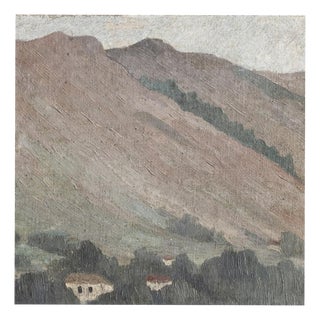 Dominguez Alvarez, Landscape with Houses, Oil Painting For Sale