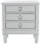 Three Drawer Nightstand in Grey For Sale - Image 11 of 11