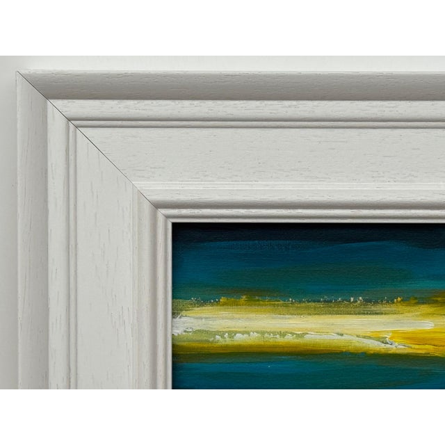 Angela Wakefield Golden Horizon - Miniature Abstract Landscape Art Study by Contemporary Artist, 2025 For Sale - Image 4 of 14