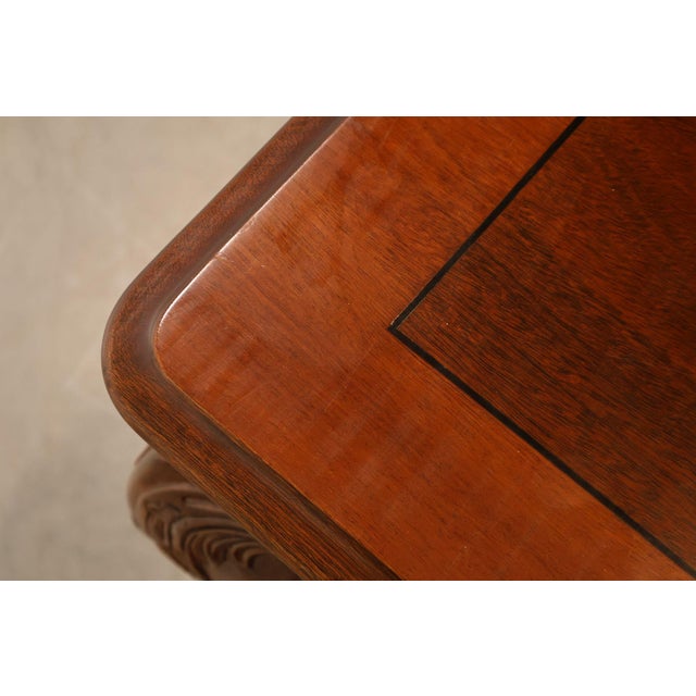 Stickley Chippendale Style Mahogany Expandable Dining Table For Sale - Image 12 of 18