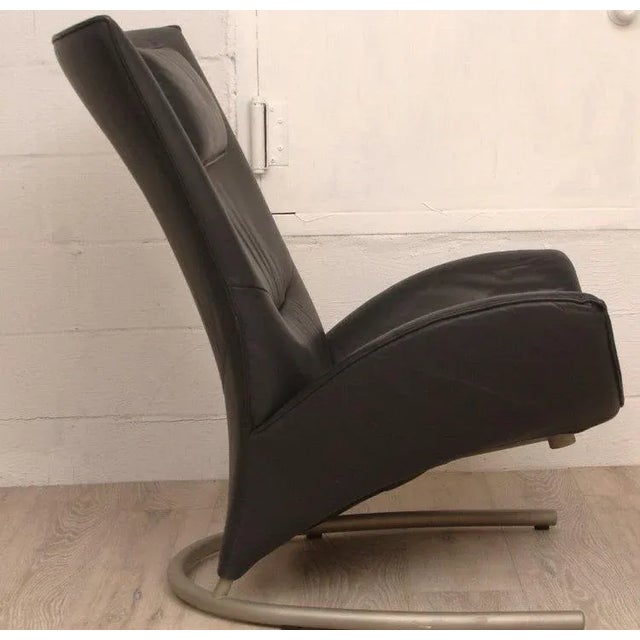 2010s Rolf Benz Armchair With Hidden Footrest For Sale - Image 5 of 9