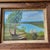 Plastic Vintage Original Acrylic Framed Still Life Painting Landscape Serene Yucca Trees River For Sale - Image 7 of 18