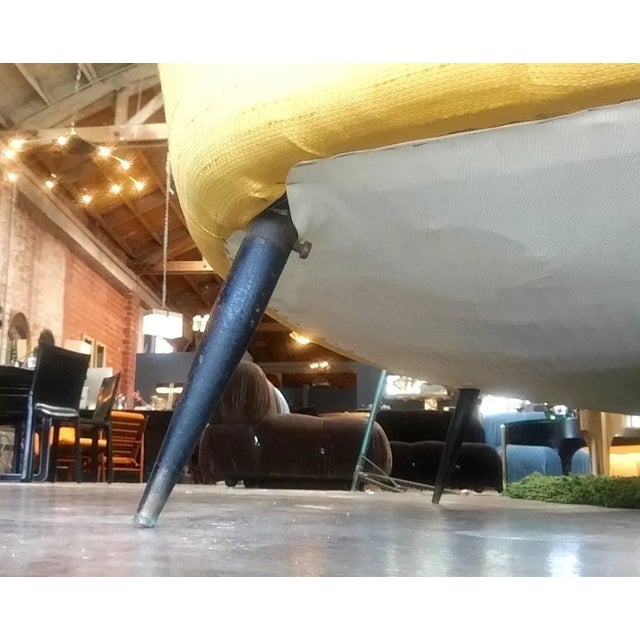 Midcentury Italian Large Curved Sofa, 1950s For Sale - Image 9 of 10