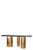 Marble Top Dining Table and Chairs in Black, Green and Gold - Set of 7 For Sale - Image 9 of 10