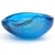 Glass Vintage Murano Sapphire Blue Gold Flecks Control Bubbles Italian Art Glass Tear Water Drop Dish Bowl For Sale - Image 7 of 8