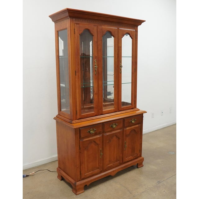 Vintage Tell City Chair Company Colonial Revival China Cabinet For Sale - Image 4 of 17