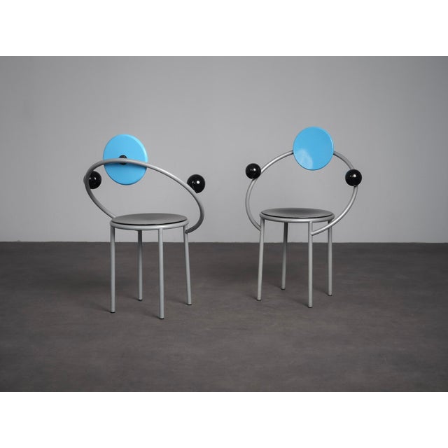 First Chairs by Michele De Lucchi for Memphis Milano, Italy, 1981, Set of 2 For Sale - Image 11 of 11