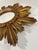 Large 18" Vintage 1990s Golden Sunburst Wall Mirror For Sale - Image 6 of 18
