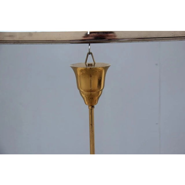 Gold Mid-Century Italian Brass Chandelier, 1950s For Sale - Image 8 of 12