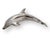 Coastal English Silverplate Dolphin Place Card Holders, Set of Six For Sale - Image 3 of 5