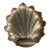 Footed Brass Shell Catchall For Sale