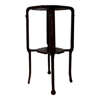 Antique French Neoclassical - Style Carved Solid Mahogany End - Side Table For Sale