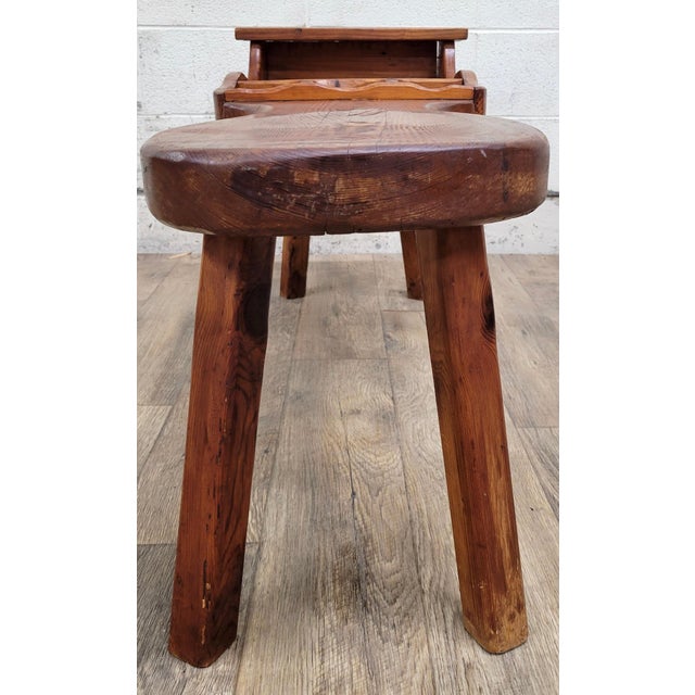 Antique Cobbler’s Bench Coffee Table For Sale In Kansas City - Image 6 of 11