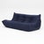 Togo Three-Seater Sofa in Dark Blue Boucle by Michel Ducaroy for Ligne Roset For Sale - Image 16 of 18