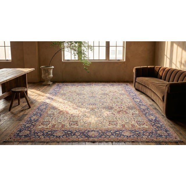 1930s Persian Tabriz Carpet ( 8'2" x 11'4" - 250 x 345 ) For Sale - Image 9 of 10