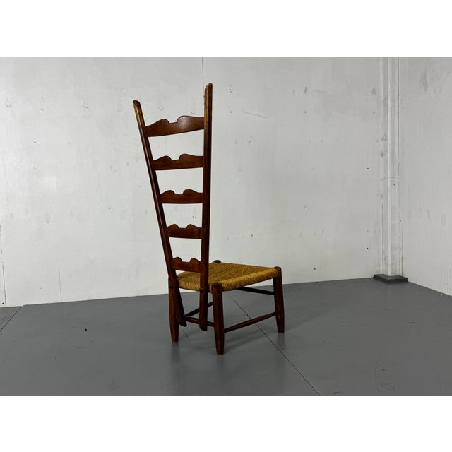Mid-Century Modern Highback Side Fireside Chair by Gio Ponti for Casa E Giardino, Italy, 1939 For Sale - Image 3 of 17