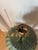 Large Mid Century Modern Ribbed Green Drip Glaze Ceramic Table Lamp For Sale - Image 11 of 11