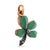 Victorian Late 19th Century Victorian Diamond Green Stone 18k Rose Gold Four Leaf Clover Pendant For Sale - Image 3 of 5