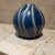 Blue Modernist Studio Art Pottery Blue Vase Vessel Signed For Sale - Image 8 of 11