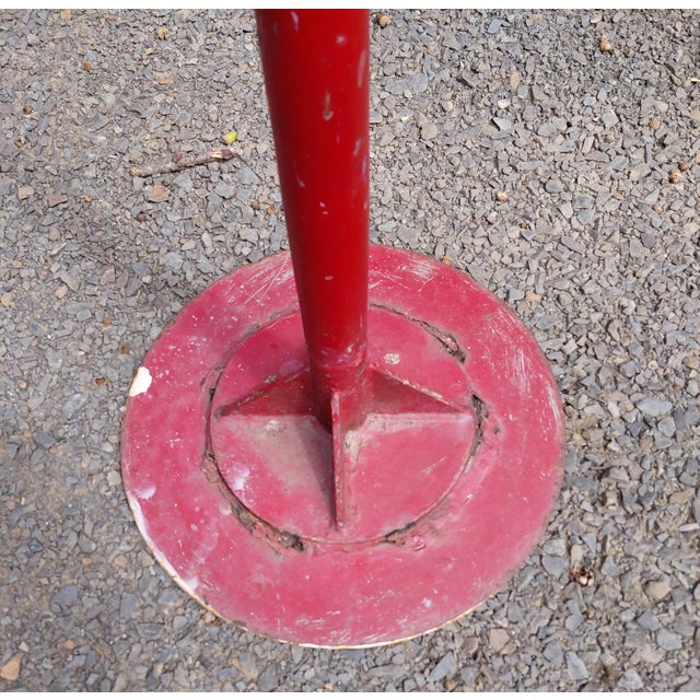 Vintage Parking for Hardware Only Hand Painted Standing Sign For Sale - Image 4 of 4