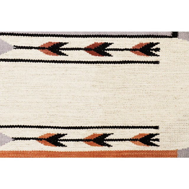 Pasargad Home Tuscany Ivory Wool Area Rug- 4' 2'' X 5'11'' For Sale - Image 4 of 5