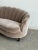 Vintage Fluted Back Sofa in Stone Velvet For Sale - Image 9 of 10