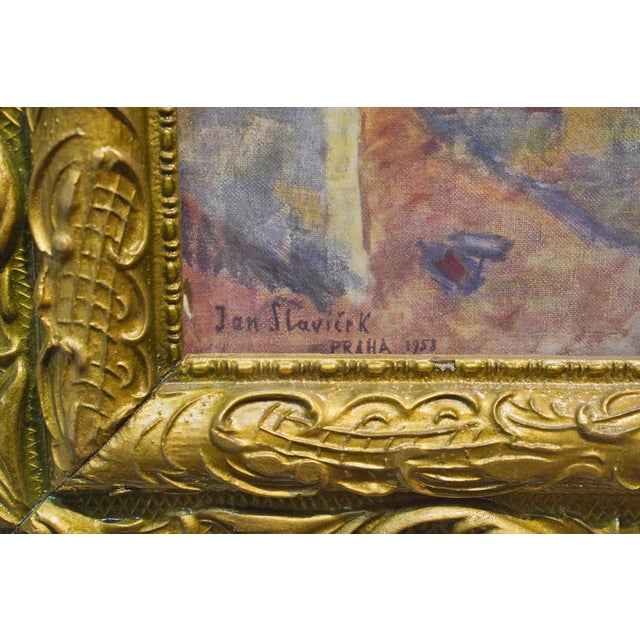 1950s Landscape Print Titled "Praha" by Jan Slavíček For Sale - Image 4 of 6