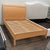 Contemporary Full Size Baronet Furniture Solid Maple Panel Bed Frame For Sale - Image 3 of 12