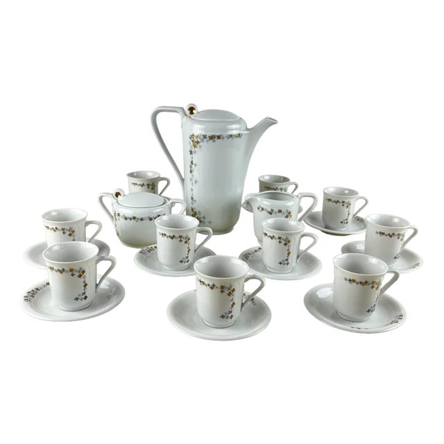 German Bareuther Bavaria Coffee Service, 1980s, Set of 13 For Sale