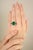 Not Yet Made - Made To Order 6.53 Carat Emerald Sapphire & Diamond 14k Gold Vintage Statement Ring Size 8 For Sale - Image 5 of 17
