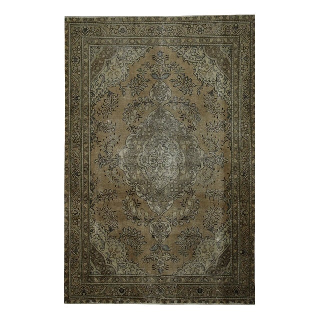 Vintage Middle Eastern Hand-Knotted Rug For Sale