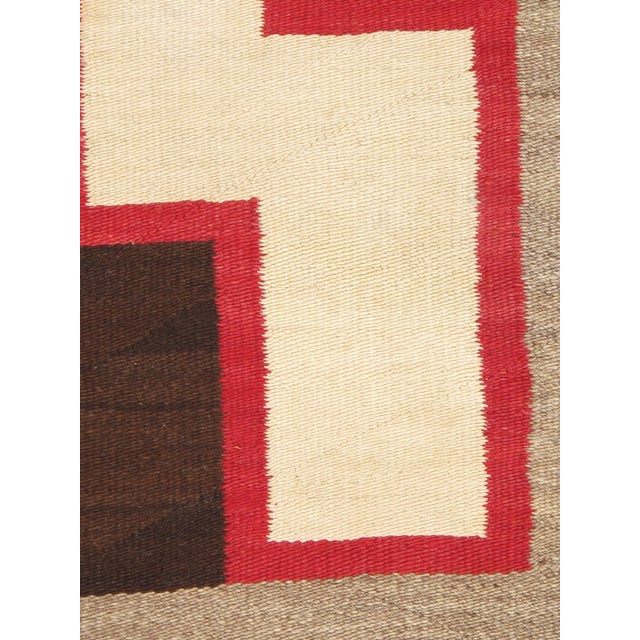 Textile A rare and striking Navajo Rug early 20th-century Navajo weaving, Crystal-style For Sale - Image 7 of 16