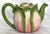 Vintage Majolica Cabbage Ceramic Tea Pot With Lid Made in Italy For Sale - Image 9 of 17