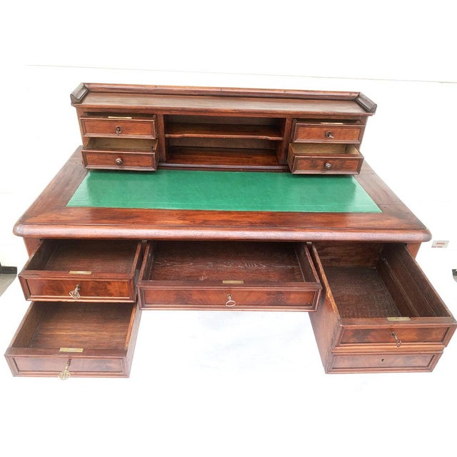 Antique Victorian Secretary with Top Section, 19th Century, Set of 2 For Sale - Image 11 of 18