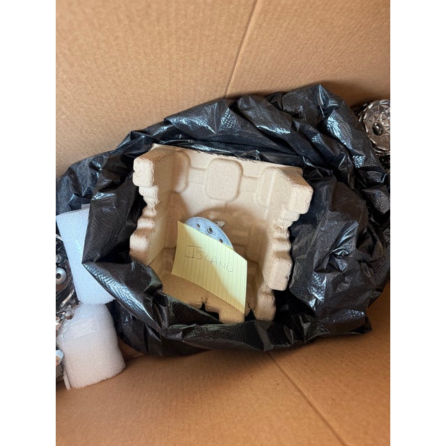 2020s Authentic Restoration Hardware 19th C. Rococo Iron & Crystal Rectangular Chandelier For Sale - Image 5 of 7