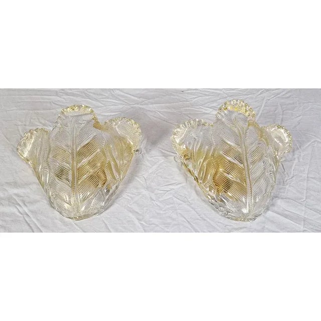 1950s Murano Glass Wall Lights, 1950s, Set of 2 For Sale - Image 5 of 6