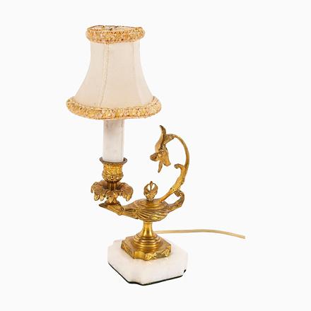Antique 20th Century Classical Ormolu Aladdin Table Lamp For Sale - Image 16 of 16