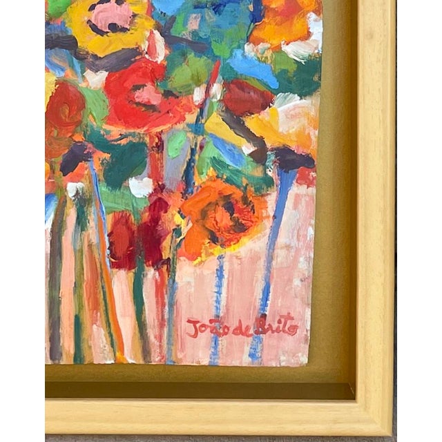 2020s “Blooms” Oil on Board by Joao De Brito - For Sale - Image 5 of 8