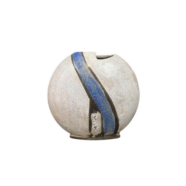 British Studio Pottery Raku Vessel, 1980s For Sale - Image 5 of 10
